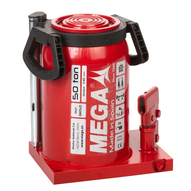50 Ton Şişe Kriko <br/> Mega BR50 <br/> <span class=orange> [50 Ton - 140 mm Strok]</span>
