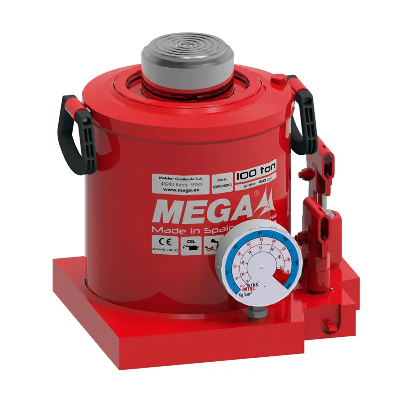 100 Ton Şişe Kriko <br/> Mega MGD-100 <br/> <span class=orange> [100 Ton - 150 mm Strok]</span>