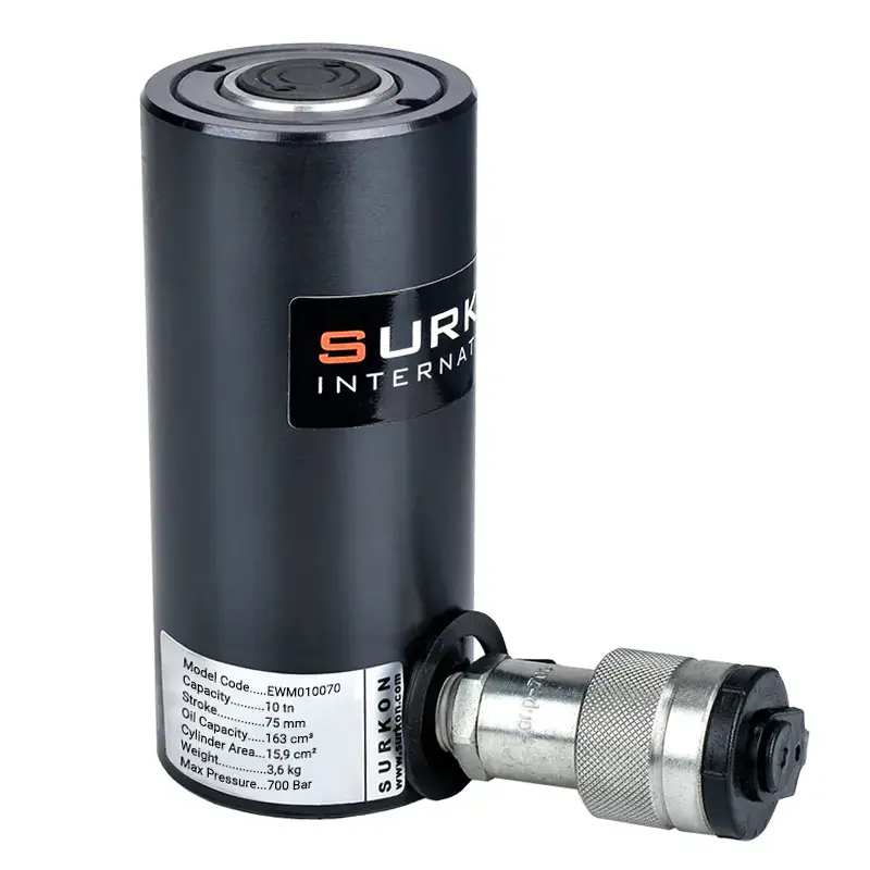 10 Ton Hidrolik <br/> Pancake Silindir EWM010070 <br/><span class=orange> [10 Ton - 75 mm Strok]</span> 