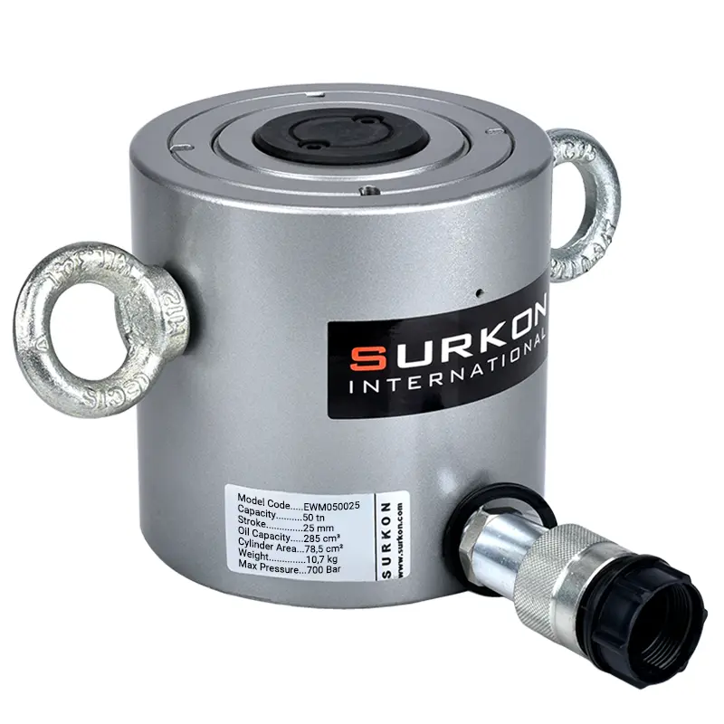 50 Ton Hidrolik <br/> Pancake Silindir EWM050025<br/><span class=orange> [50 Ton - 25 mm Strok]</span>