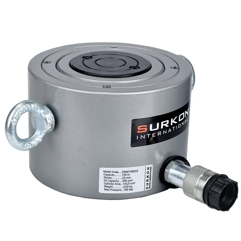 100 Ton Hidrolik <br/> Pancake Silindir EWM100050 <br/><span class=orange> [100 Ton - 50 mm Strok]</span>