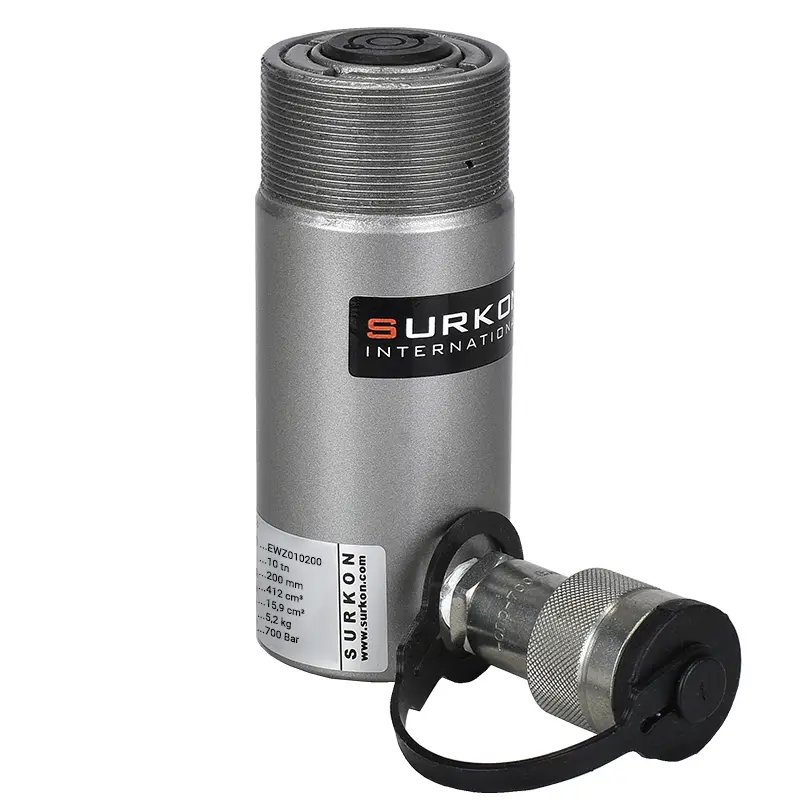 10 Ton Hidrolik Silindir  <br/> Surkon EWZ010200 <br/><span class=orange> [10 Ton - 200 mm Strok]</span>