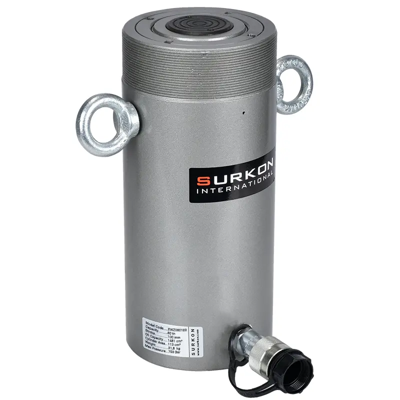 80 Ton Hidrolik Silindir  <br/> Surkon EWZ080100 <br/><span class=orange> [80Ton - 100 mm Strok]</span>
