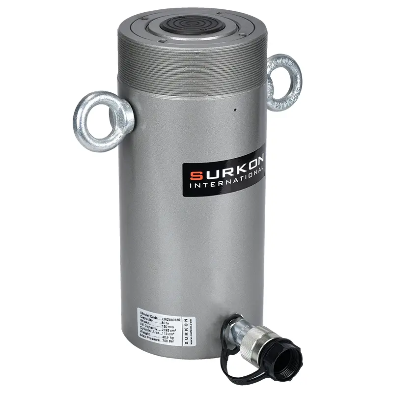 80 Ton Hidrolik Silindir  <br/> Surkon EWZ080150 <br/><span class=orange> [80Ton - 150 mm Strok]</span>