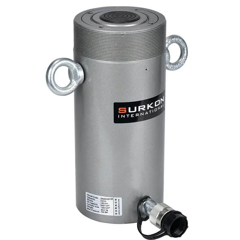 100 Ton Hidrolik Silindir  <br/> Surkon EWZ100100 <br/><span class=orange> [100 Ton - 100 mm Strok]</span>