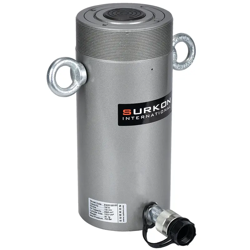 100 Ton Hidrolik Silindir  <br/> Surkon EWZ100150 <br/><span class=orange> [100 Ton - 150 mm Strok]</span>