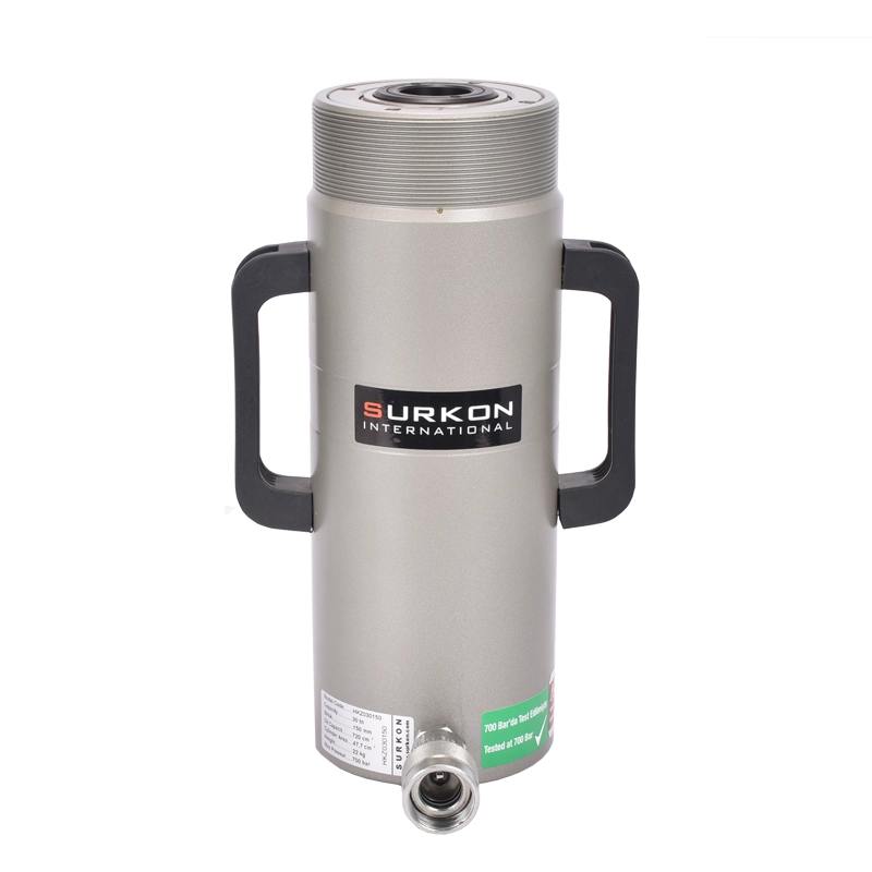 HKZ030150 Delikli Kriko <br/> Tek Etkili  - Yay Dönüşlü <br/><span class=orange> [ 33 Ton ]</span>