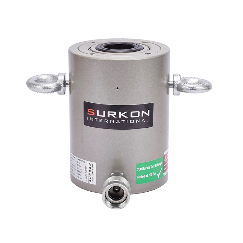 HKZ040050 Delikli Kriko <br/> Tek Etkili  - Yay Dönüşlü <br/><span class=orange> [ 40 Ton ]</span>