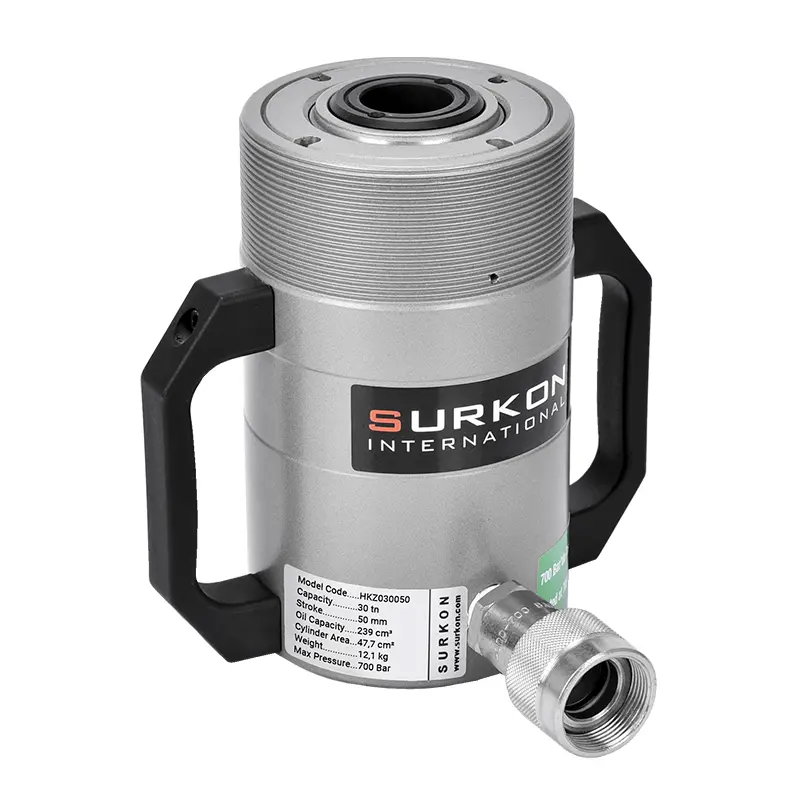 30 Ton Delikli Hidrolik Kriko  <br/> Surkon HKZ030050 <br/><span class=orange> [30 Ton - 50 mm Strok]</span> 