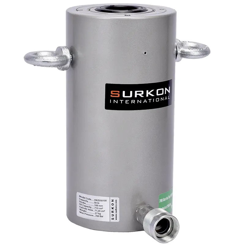 50 Ton Delikli Hidrolik Kriko  <br/> Surkon HKZ050100<br/><span class=orange> [50 Ton - 100 mm Strok]</span>