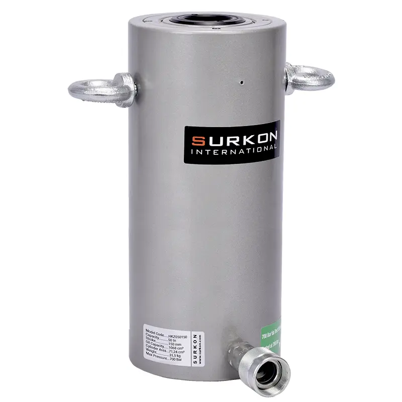 50 Ton Delikli Hidrolik Kriko  <br/> Surkon HKZ050150 <br/><span class=orange> [50 Ton - 150 mm Strok]</span> 
