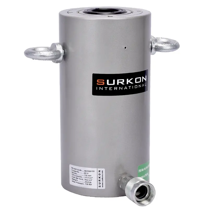 60 Ton Delikli Hidrolik Kriko  <br/> Surkon HKZ060150<br/><span class=orange> [60 Ton - 150 mm Strok]</span>