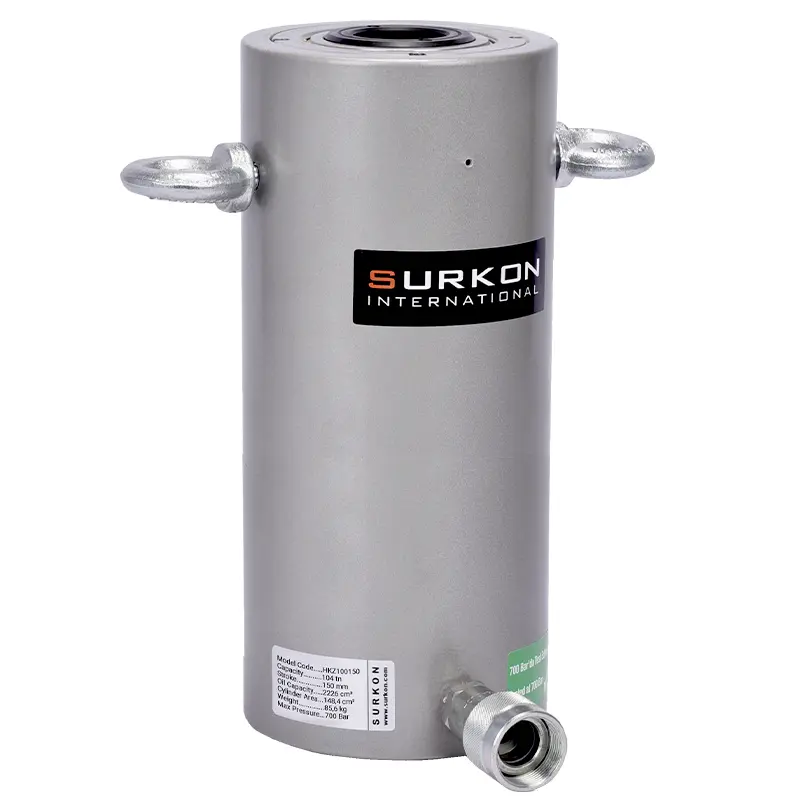 100 Ton Delikli Hidrolik Kriko  <br/> Surkon HKZ100150 <br/><span class=orange> [100 Ton - 150 mm Strok]</span>