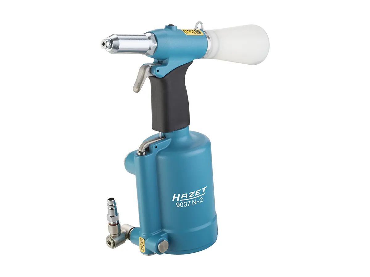 Hazet 9037N-2 <br/>Havalı Perçin Tabancası<br/><span class=orange> [ Perçin kapasitesi: 3.0 – 6.4 mm ] </span>