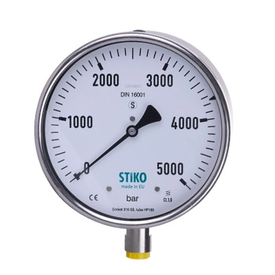 Stiko 5000 Bar Manometre <br/><span class=orange> [ M16x1.5 - ø 100mm - Class 1.0 ] </span>