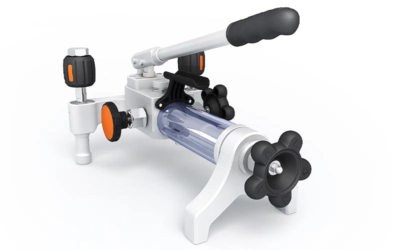 Manometre Test Pompası <br>Hidrolik Yağ & Su - ADT-928 <br/> <span class=orange> [ 1.000 bar ] </span>