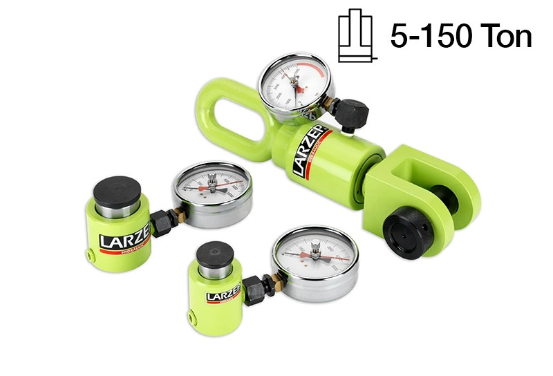 Hidrolik Dinamometreler<br/>- Larzep Yük Hücreleri<br/> <span class=orange> [ 5 – 150 Ton ] </span>