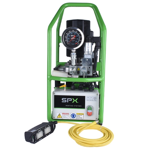 Elektrikli Hidrolik Tork Pompası  <br>Hafif, Portatif - Debi 3.7 ltr/dk <br/> <span class=orange> [  SPX PE-39 ] </span>