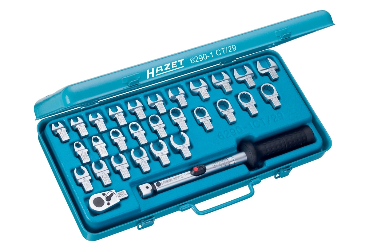 Hazet Torque Tool Kit Plug-Square 9x12mm 29 pieces 6290-1CT/29 