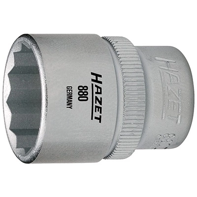 Hazet 12 Köşe Hafif İş <br/> Krom Lokmalar <br/> <span class=orange> [1/4" - 3/8" - 1/2" - 3/4" - 1"] </span>