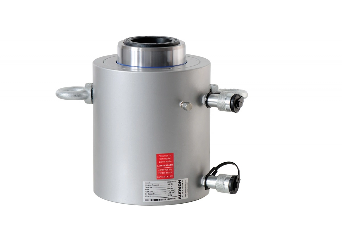 Delikli Piston Krikolar  <br/>HDZ Serisi - Çift Etkili <br/><span class=orange> [ 30 – 200 Ton ]</span>