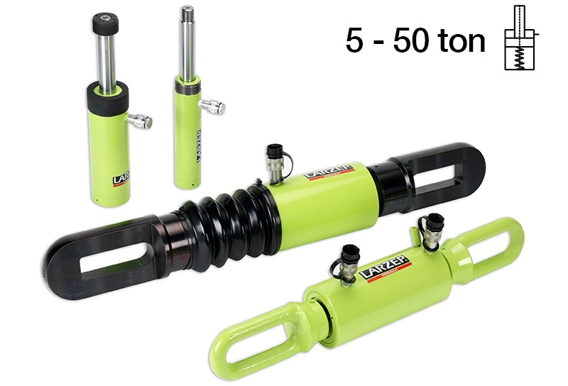 Larzep Çekme Gerdirme <br/> Hidrolik Silindirler <br/> <span class=orange> [5 – 50 Ton]</span>