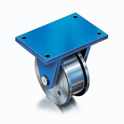 Sabit Flanşlı Ağır Yük Tekerleri <br/> Ray Kılavuz Kanallı Seri <br/> <span class=orange> [ 2 - 6.5 ton ] </span>