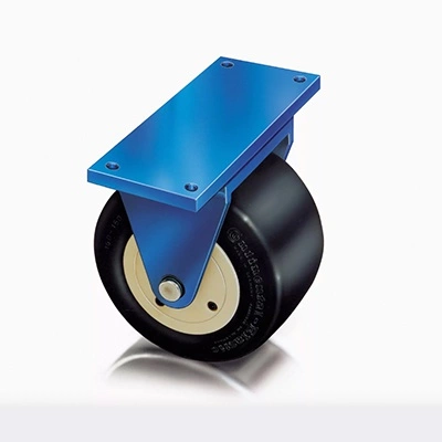 Börkey Sabit Plakalı <br/> Kauçuk Ağır Yük Tekerleri <br/> <span class=orange> [ 1 - 1.5 ton ] </span>