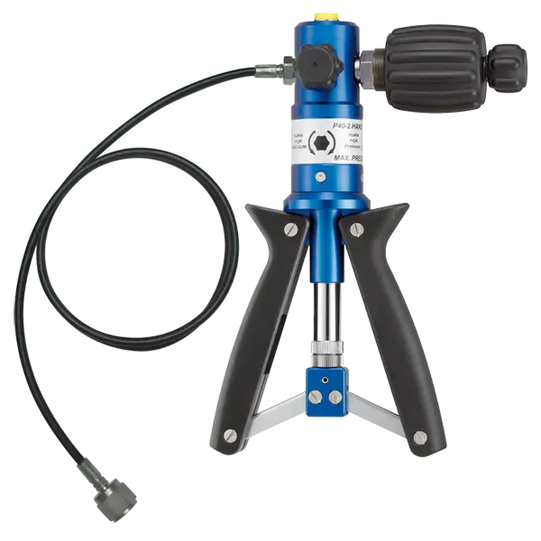 Manometre Test El Pompası <br> Hava Basınçlı - EP-P40 <br/> <span class=orange> [ 40 bar ] </span>